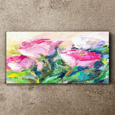 Tablou canvas Aranjament floral in nuante pastelate