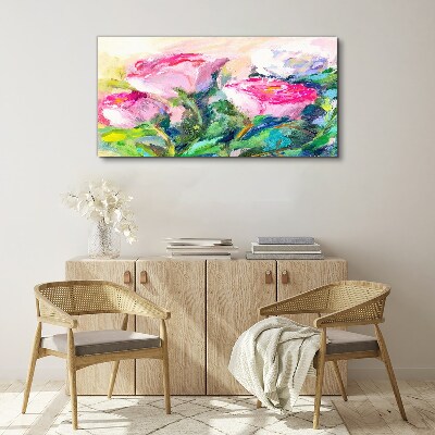 Tablou canvas pictând flori