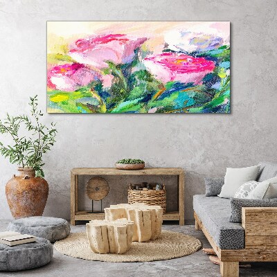 Tablou canvas pictând flori