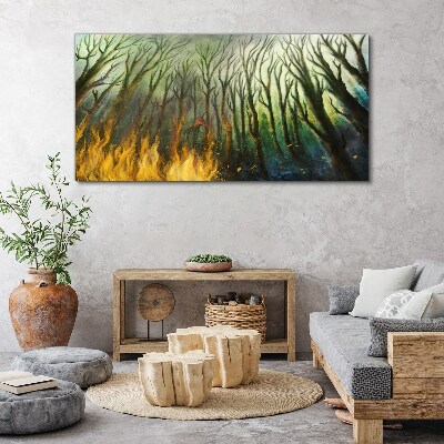 Tablou canvas Pădurea în flăcări
