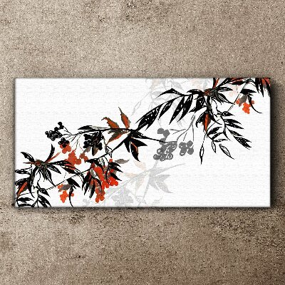 Tablou canvas Frunze abstracte de fructe