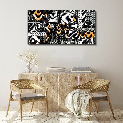 Tablou canvas Modele abstracte în nuanțe monocromatice