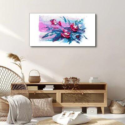 Tablou canvas Un aranjament floral in culori intense