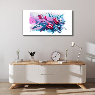Tablou canvas Un aranjament floral in culori intense