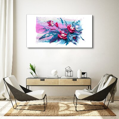 Tablou canvas Un aranjament floral in culori intense