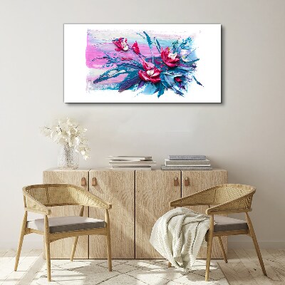 Tablou canvas Un aranjament floral in culori intense