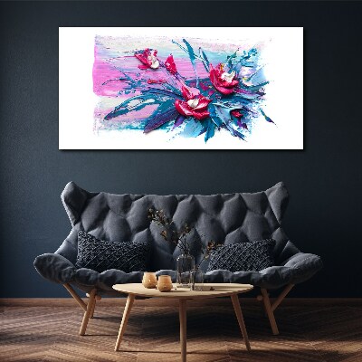Tablou canvas Un aranjament floral in culori intense