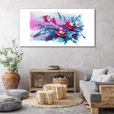 Tablou canvas Un aranjament floral in culori intense