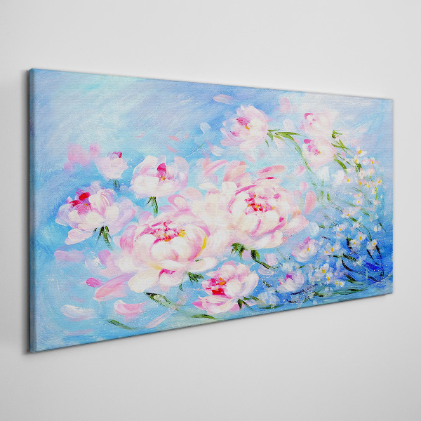 Tablou canvas Armonie florală în albastru