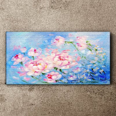 Tablou canvas Armonie florală în albastru