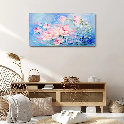 Tablou canvas Armonie florală în albastru