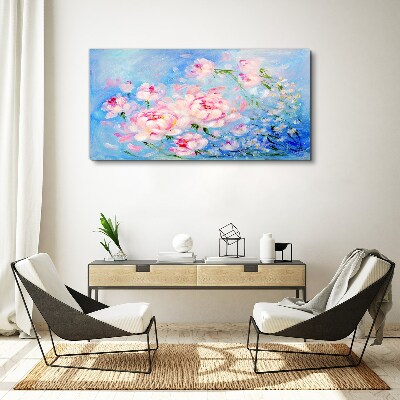Tablou canvas Armonie florală în albastru