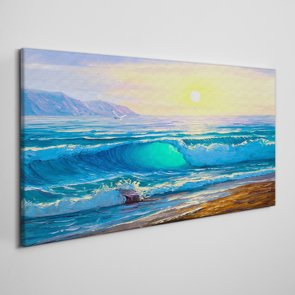 Tablou canvas O dimineață liniștită la malul mării