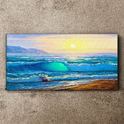 Tablou canvas O dimineață liniștită la malul mării