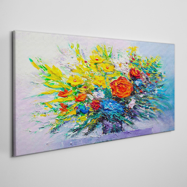 Tablou canvas Un aranjament floral in culori intense