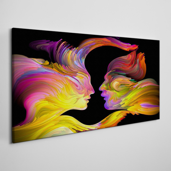 Tablou canvas Dialog emoțional în culori