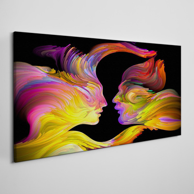 Tablou canvas Dialog emoțional în culori