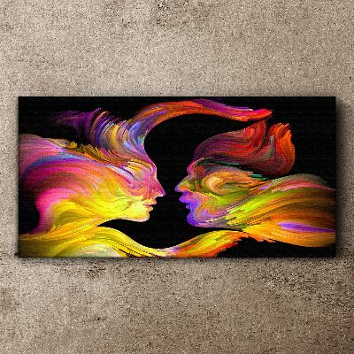 Tablou canvas Dialog emoțional în culori