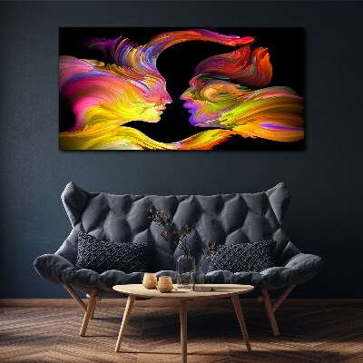 Tablou canvas Dialog emoțional în culori
