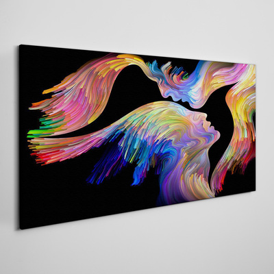 Tablou canvas Un amestec colorat de suflete