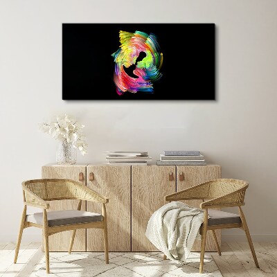 Tablou canvas Priviri colorate în întuneric