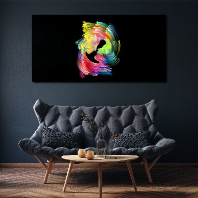 Tablou canvas Priviri colorate în întuneric