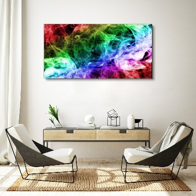 Tablou canvas Vârtej de fum colorat
