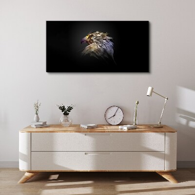 Tablou canvas Portretul unui vultur într-o formă abstractă