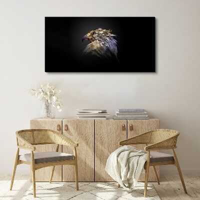 Tablou canvas Portretul unui vultur într-o formă abstractă