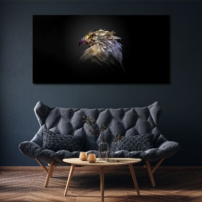 Tablou canvas Portretul unui vultur într-o formă abstractă