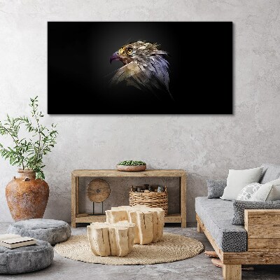 Tablou canvas Portretul unui vultur într-o formă abstractă