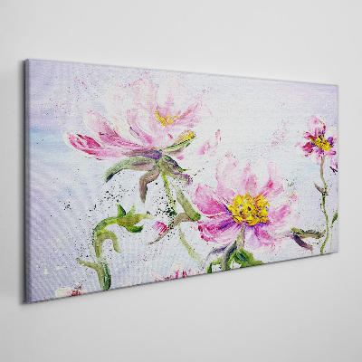Tablou canvas Vise florale în tonuri pastelate
