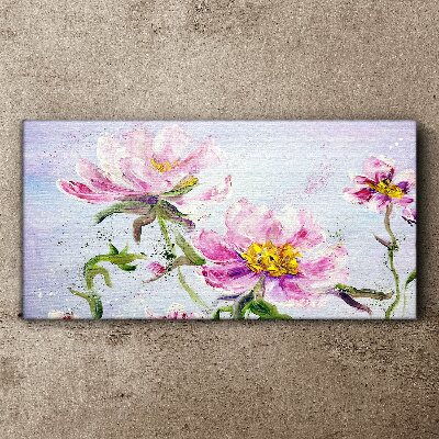 Tablou canvas Vise florale în tonuri pastelate