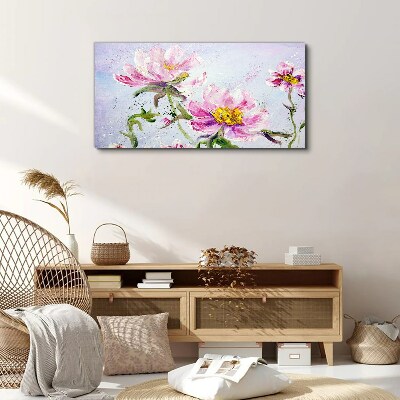 Tablou canvas Vise florale în tonuri pastelate