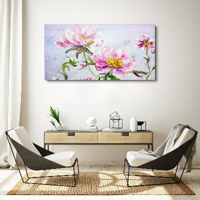 Tablou canvas Vise florale în tonuri pastelate
