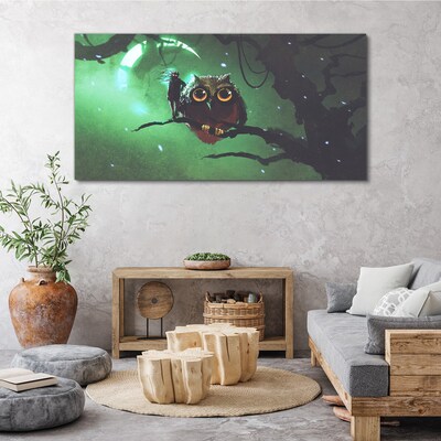 Tablou canvas Discurs de noapte verde