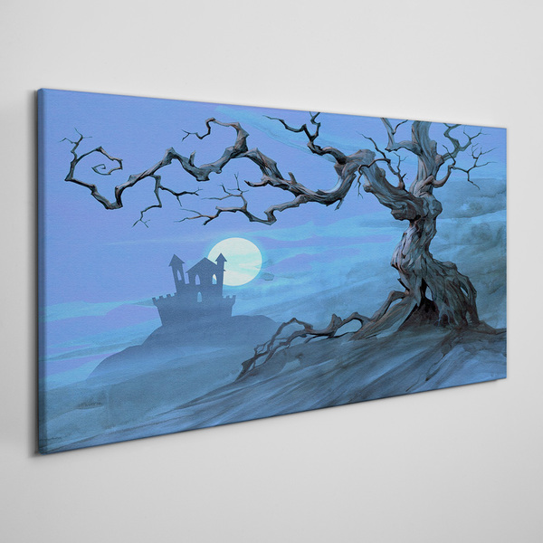 Tablou canvas Castel în lumina lunii