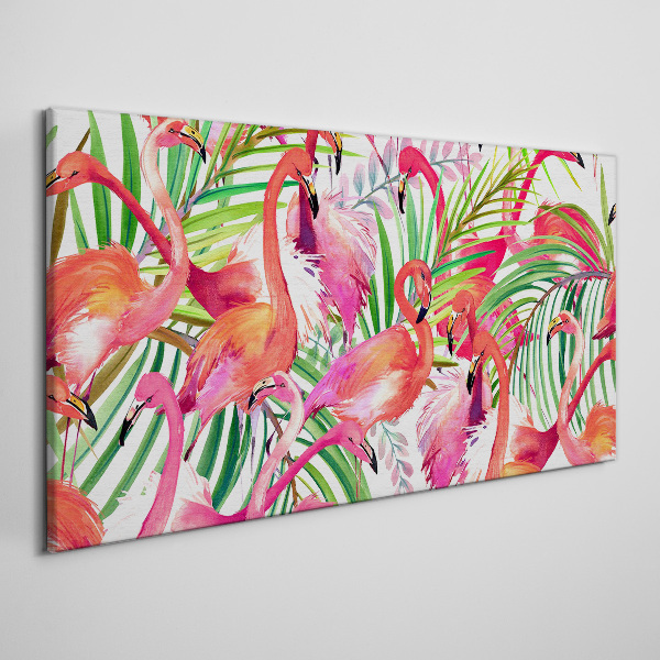 Tablou canvas Flamingo într-un paradis tropical
