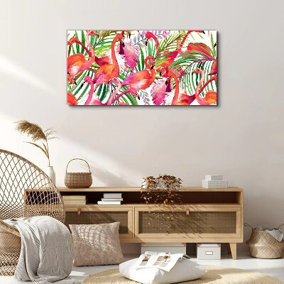 Tablou canvas Flamingo într-un paradis tropical