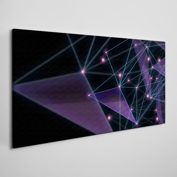 Tablou canvas Conexiuni geometrice de lumină