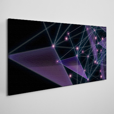 Tablou canvas Conexiuni geometrice de lumină