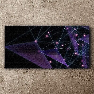 Tablou canvas Conexiuni geometrice de lumină
