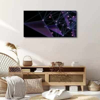 Tablou canvas Conexiuni geometrice de lumină