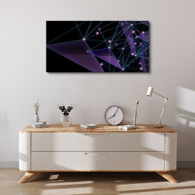 Tablou canvas Conexiuni geometrice de lumină