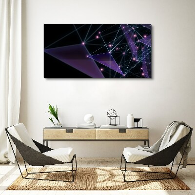 Tablou canvas Conexiuni geometrice de lumină