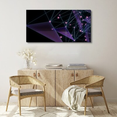 Tablou canvas Conexiuni geometrice de lumină