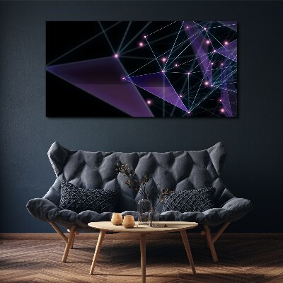 Tablou canvas Conexiuni geometrice de lumină