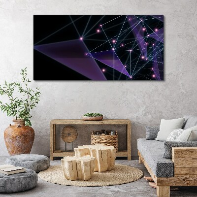 Tablou canvas Conexiuni geometrice de lumină