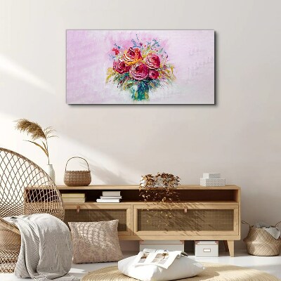Tablou canvas Compoziție trandafir roz