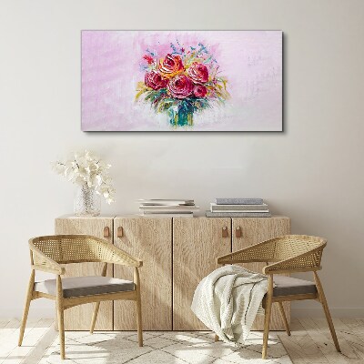 Tablou canvas Compoziție trandafir roz